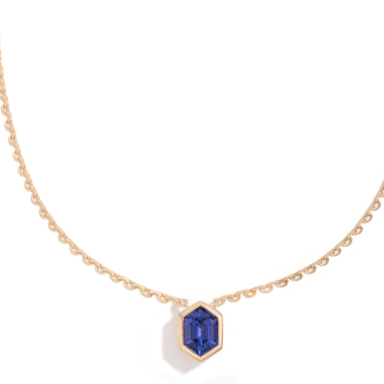 Mined + Found Pendants 3.21ct tanzanite lace necklace