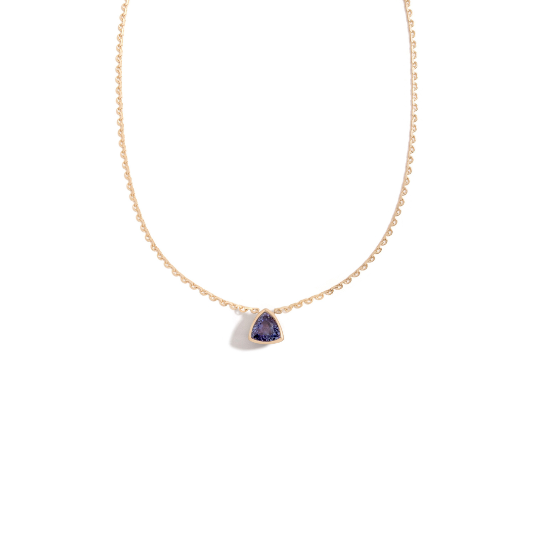 3.22ct tanzanite lace necklace