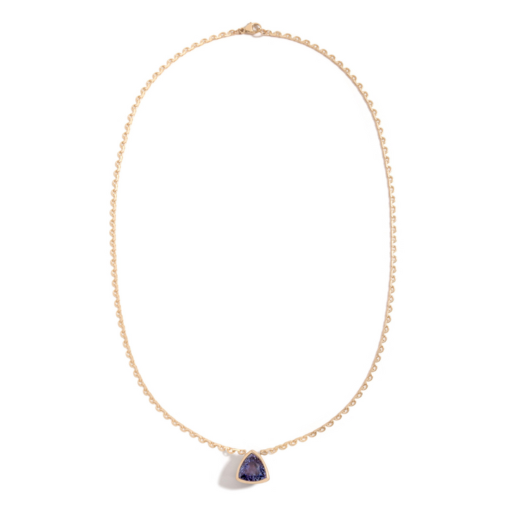 3.22ct tanzanite lace necklace